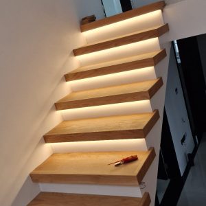 LED staircase lighting installation London — Pro D Electrical